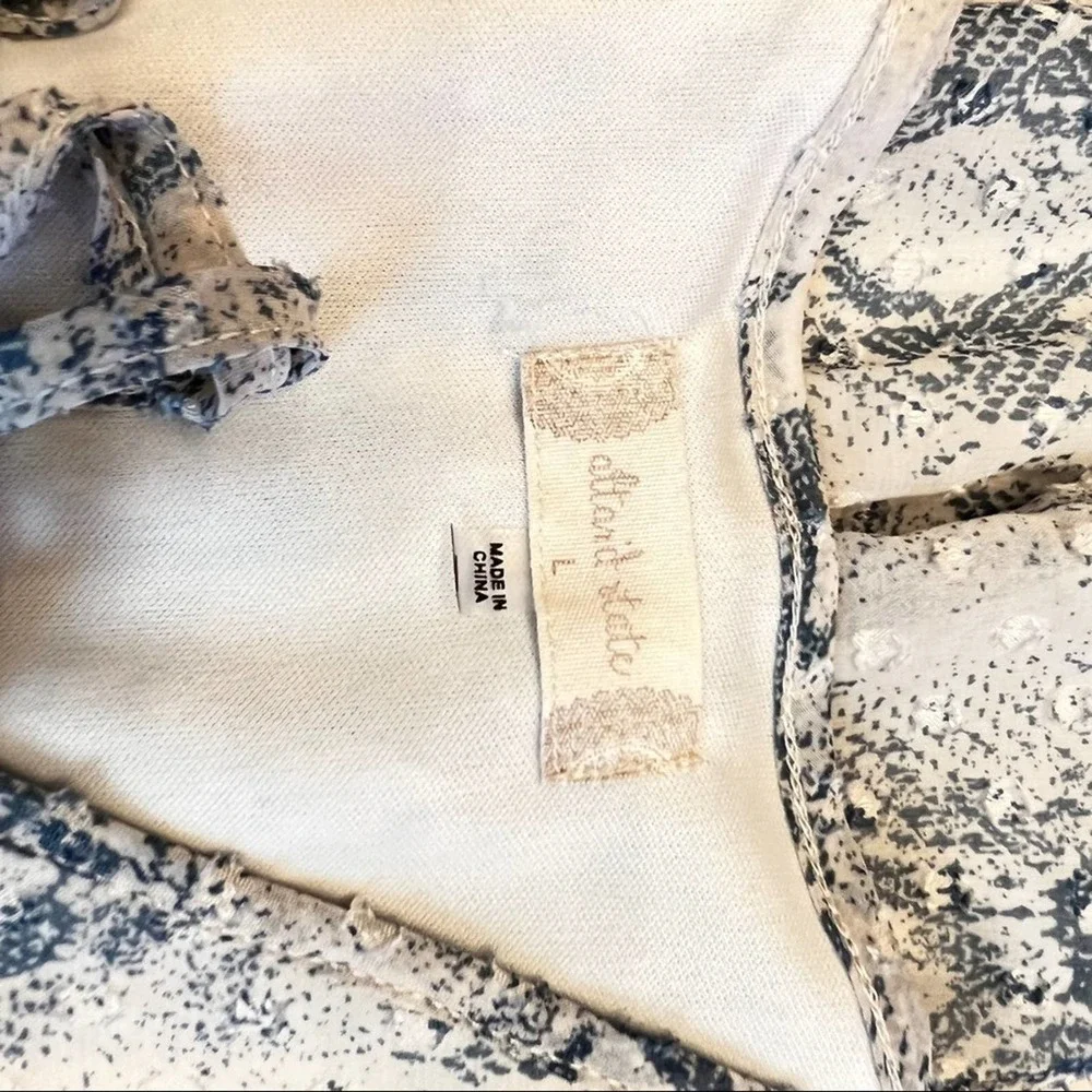 Altar’d State , snakeskin printed, sleeveless, ruffled dress. Large - Picture 9 of 9